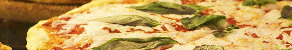 Eating Italian Pizza at Villa Roma Pizzeria & Deli restaurant in Clifton, NJ.